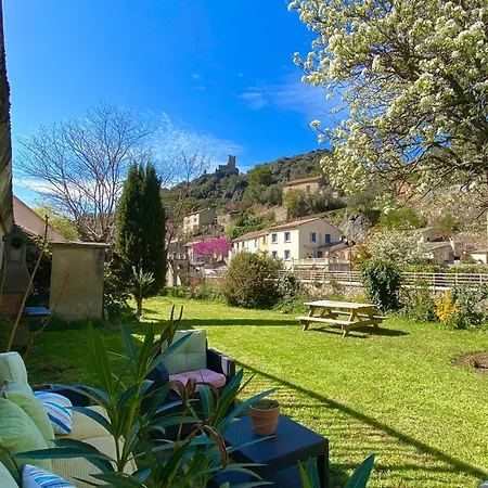 Bijou Surdespine Air Conditioned 100m To Historic 4 Cathar Chateaux Access To A Very Pretty Riverside Garden!! Lastours